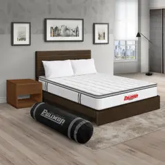 PULLMAN - Colchon Con Cama King Intermedio Resortes Orthopack Btu 200 x 200