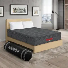 PULLMAN - Colchón Cama Doble Firmeza Media Ortopédico con Pillow Resortado Orthopack Euro 140 x 190 cm + 2 Almohada + Cabecero