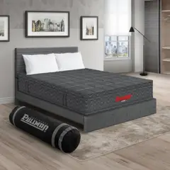 PULLMAN - Colchón Cama King Firmeza Media Ortopédico con Pillow Resortado Orthopack Euro 200 x 200 cm + 2 Almohada + Cabecero
