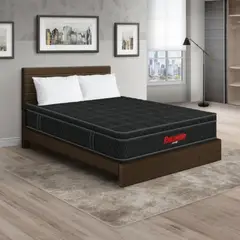PULLMAN - Colchon Con Cama Queen Intermedio Resortes Orthopack Euro 190 x 160