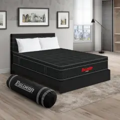 PULLMAN - Colchon Con Cama Queen Intermedio Resortes Orthopack Euro 190 x 160