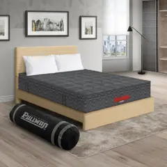PULLMAN - Colchón Cama Queen Firmeza Media Ortopédico con Pillow Resortado Orthopack Euro 160 x 190 cm + 2 Almohada + Cabecero