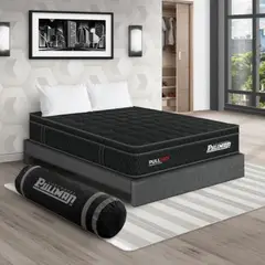 PULLMAN - Colchon Con Basecama Semidoble Firme Resortes Pullpack 190 x 120