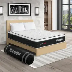 PULLMAN - Colchon Con Cama Doble Firme Resortes Pullpack 190 x 140