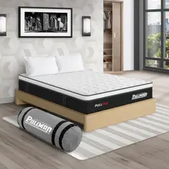 PULLMAN - Colchon Con Basecama Doble Firme Resortes Pullpack 190 x 140