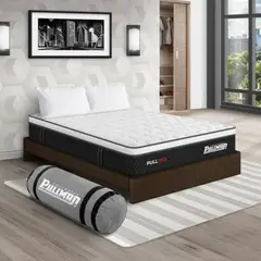 PULLMAN - Colchon Con Basecama Queen Firme Resortes Pullpack 190 x 160