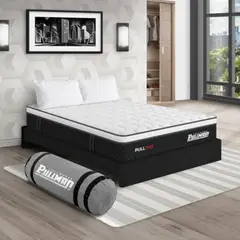 PULLMAN - Colchon Con Basecama Semidoble Firme Resortes Pullpack 190 x 120