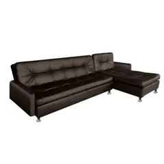 PULLMAN - Sofá cama SOFA CAMA EN L SOPHIE 3 puestos Cuero sintético