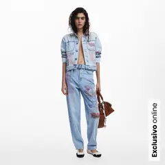 DESIGUAL - Chaqueta de jean Mujer de Algodón