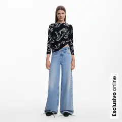DESIGUAL - Saco Mujer con Estampado