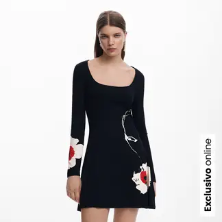 DESIGUAL - Vestido Mujer Corto con Estampado