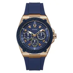 GUESS - Reloj Hombre Legacy. Relojes Silicona Azul W1049G2