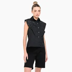 DENIMLAB - Camisa Mujer Manga corta de Algodón