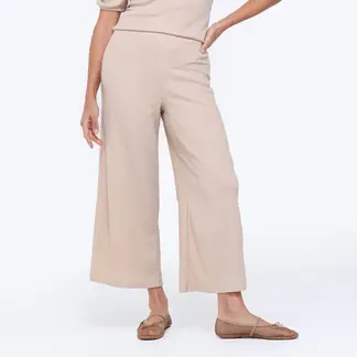 UNIVERSITY CLUB - Pantalón Culotte Mujer Tiro medio