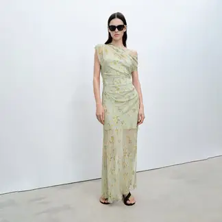 MANGO - Vestido Mujer Largo con Estampado