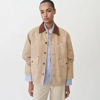 MANGO - Chaqueta Mujer de Algodón