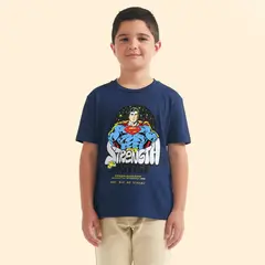 undefined - Camiseta para Niño con Estampado Manga corta de Algodón Superman