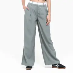 SYBILLA - Pantalón Recto Mujer Tiro alto