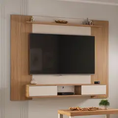 BERTOLINI - Panel Mueble de TV 65 Pulgadas Artico Incluye Soporte TV 176x135 cm