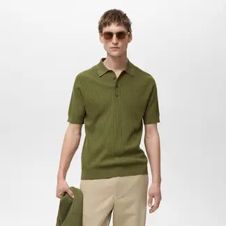 MANGO - Camiseta polo Hombre Manga corta