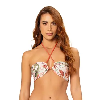 ONDA DE MAR - Top de vestido de baño Isla strapless