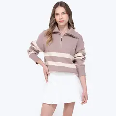 SYBILLA - Falda Mini Mujer con Ojalillo de Algodón