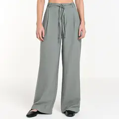 SYBILLA - Pantalón Recto Mujer Tiro alto