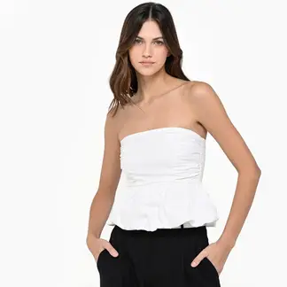 SYBILLA - Top Mujer Sin mangas de Algodón