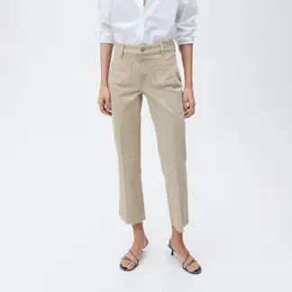 MANGO - Jean Flare Mujer Tiro medio