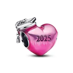 PANDORA - Charm Corazón y Graduación 2025 Plata Esterlina