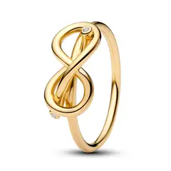 PANDORA - Anillo Nudo Infinito Recubrimiento en Oro