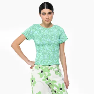 SIXXTA X SYBILLA - Blusa Mujer con Estampado Manga corta