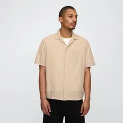 GAP - Camisa Hombre Manga corta de Lino