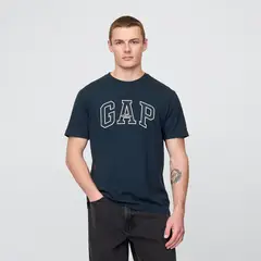 GAP - Camiseta Hombre Manga corta con Logo de Algodón