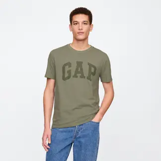 GAP - Camiseta Hombre Manga corta con Logo Regular fit de Algodón