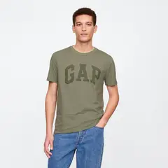 GAP - Camiseta Hombre Manga corta con Logo Regular fit de Algodón