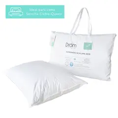 DROM - Almohada Suave pluma baja down 50 feather 50 X 70 X 15