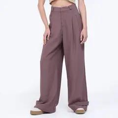 SYBILLA - Pantalón Recto Mujer Tiro alto