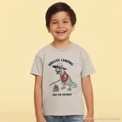 YAMP - Camiseta para Niño con Estampado Manga corta de Algodón