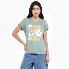 SYBILLA - Camiseta Mujer Manga corta de Algodón