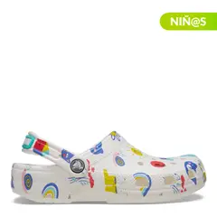 CROCS - Sandalias Classic Doodle Print Clog T Niña
