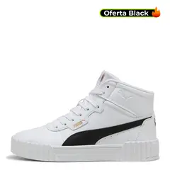PUMA - Tenis Moda Carina 3.0 Mid Mujer Blanco