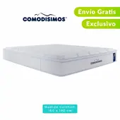COMODISIMOS - Colchón Queen Firmeza Suave Ortopédico Resortado con Pillow Línea Access 160 x 190 cm + 2 Almohada + Protector