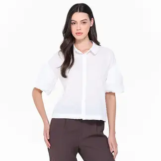BASEMENT - Camisa Mujer Manga corta de Algodón