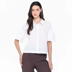BASEMENT - Camisa Mujer Manga corta de Algodón