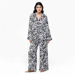 SIXXTA X SYBILLA - Conjunto de pijama con pantalón Mujer Largo Manga larga