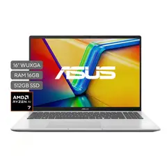 ASUS - Portátil Vivobook 16 | AMD Ryzen AI 7 | 16 GB de RAM | 512GB SSD de almacenamiento | Windows 11 |16 Pulgadas | M1607KA-MB068W | Computador portátil