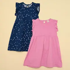 YAMP - Vestido para Bebé niña pack de 2 unidades