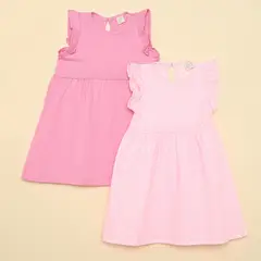 YAMP - Vestido para Bebé niña pack de 2 unidades