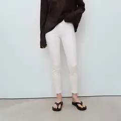 MANGO - Jean Skinny Mujer Tiro medio de Algodón